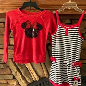 Disney Parks Minnie swim cover and shirt